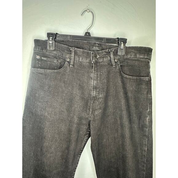 Polo Ralph Lauren The Thompson Relaxed Fit Jeans Men's 34 x 32 Black Denim - Picture 2 of 9